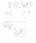 Part Location Diagram of 799984 Briggs and Stratton Short Block, Vert